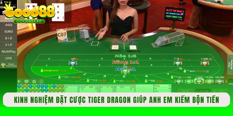 Kinh nghiệm đặt cược Tiger Dragon giúp anh em kiếm bộn tiền