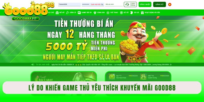 Lý do khiến game thủ yêu thích các chương trình khuyến mãi Good88